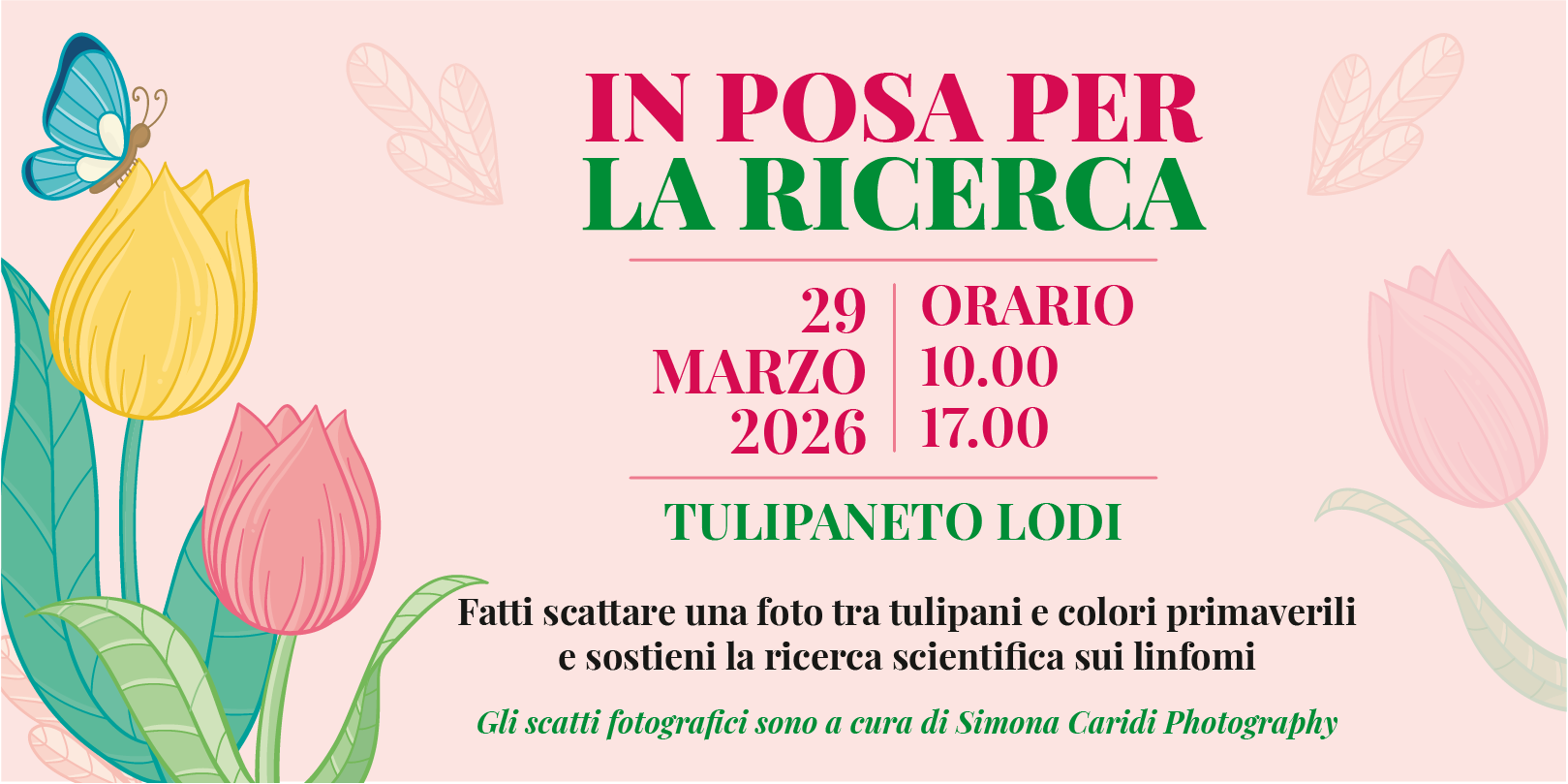 In posa per la ricerca: una giornata tra tulipani, colori e solidarietà 1 In posa per la ricerca tulipani